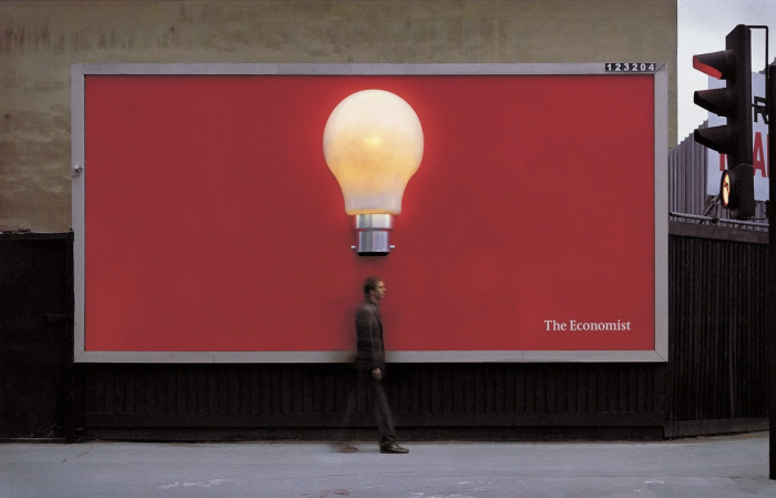Billboard advert for The Economist