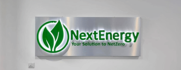 Indoor (internal) signage for Next Energy