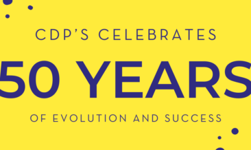 Banner celebrating 50 years of CDP!