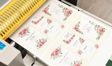 hybrid mail printing process in a production facility