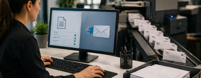 managing digital mail submission and automated fulfilment process